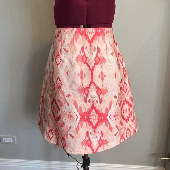 Anthropologie Dresses & Skirts - NWT Anthropologie Hutch Pink/Peach/White Ikat Mini Skirt, Size 2